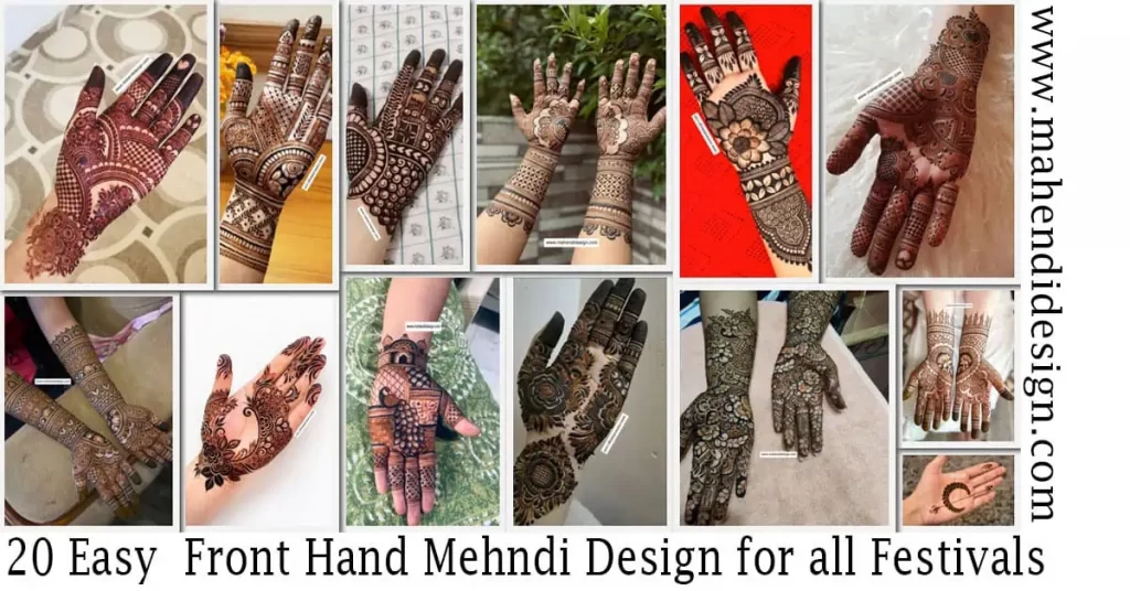 Easy Front Hand Mehndi Design 