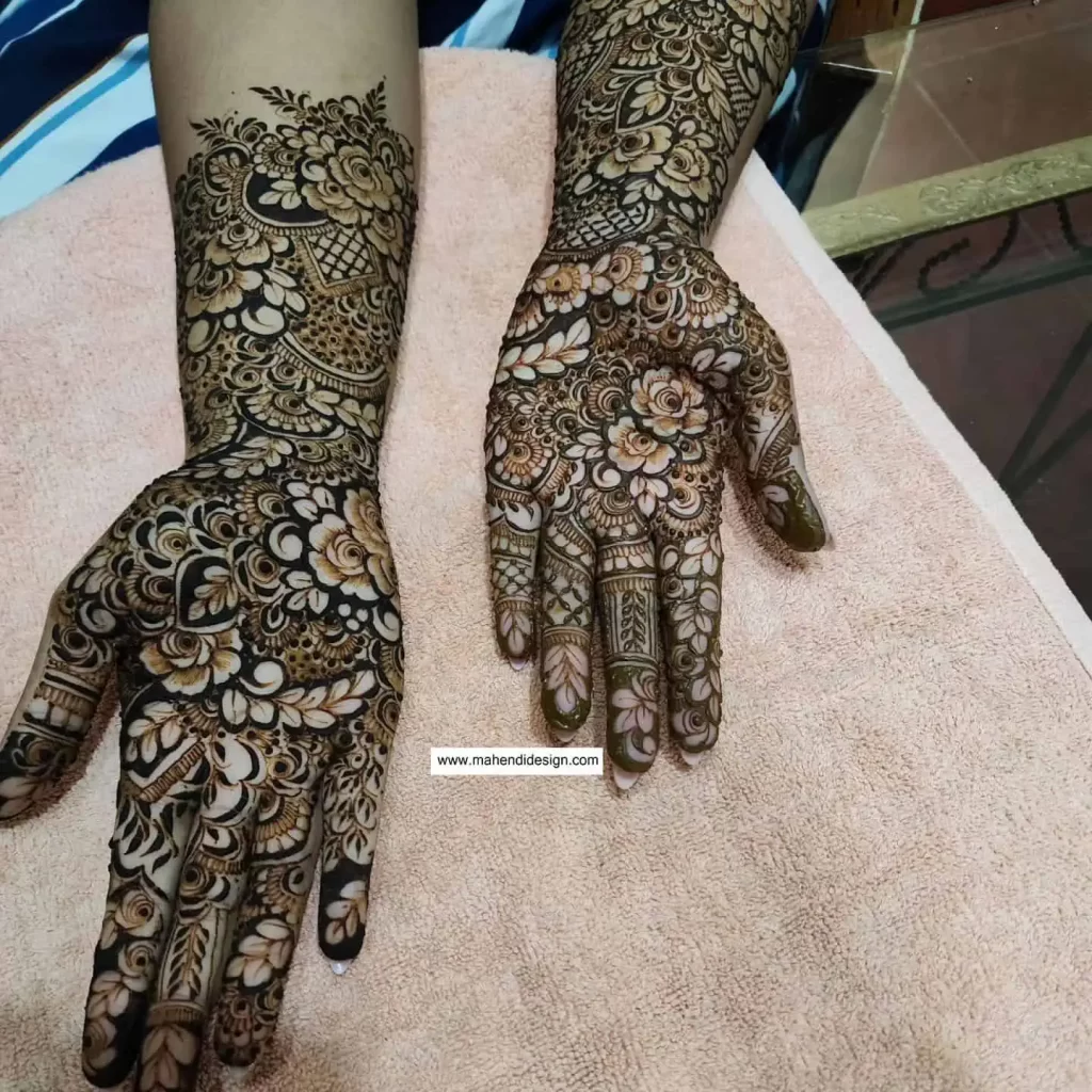 Easy Front Hand Mehndi Design