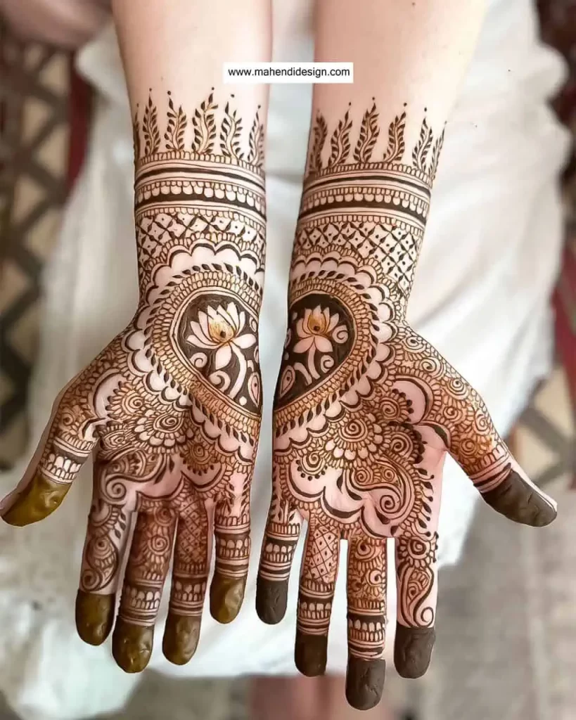 Easy Front Hand Mehndi Design 