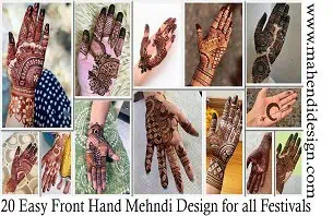 Easy Front Hand Mehndi Design