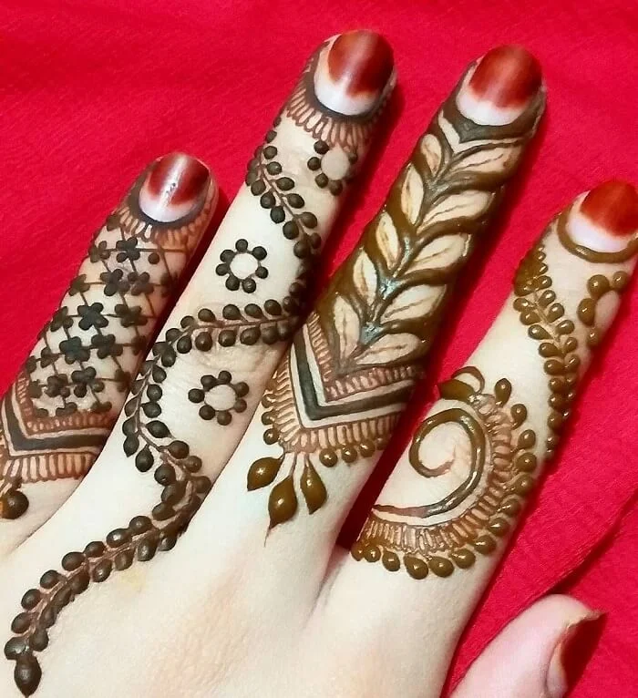 Finger Mehndi Designs for a Stylish Look - Mahendidesign.com