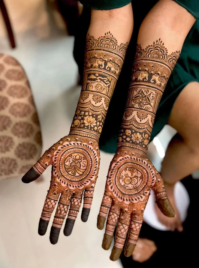 Easy Bridal Mehndi Design