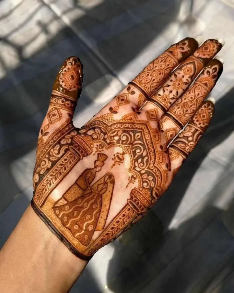 Easy Bridal Mehndi Design