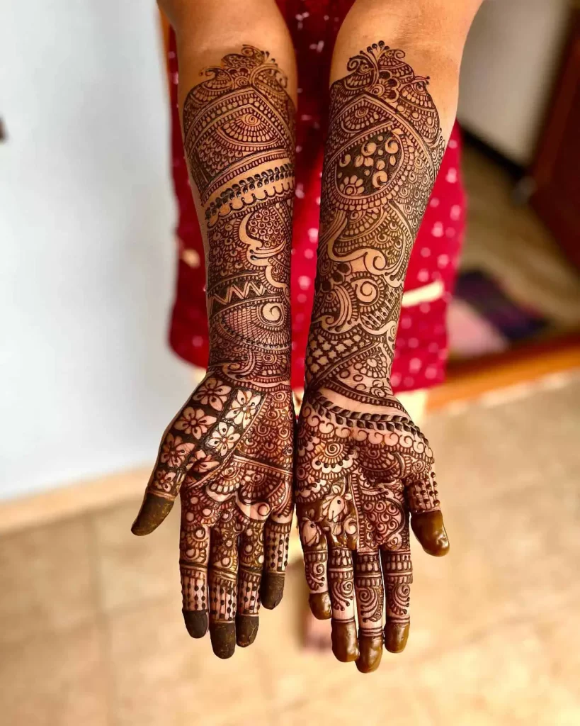 Easy Bridal Mehndi Design