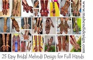 Easy Bridal Mehndi Design