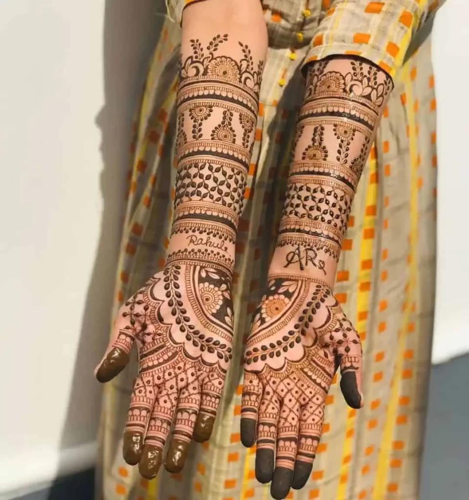 Easy Bridal Mehndi Design