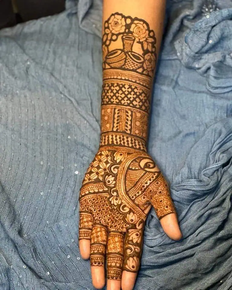 Easy Bridal Mehndi Design