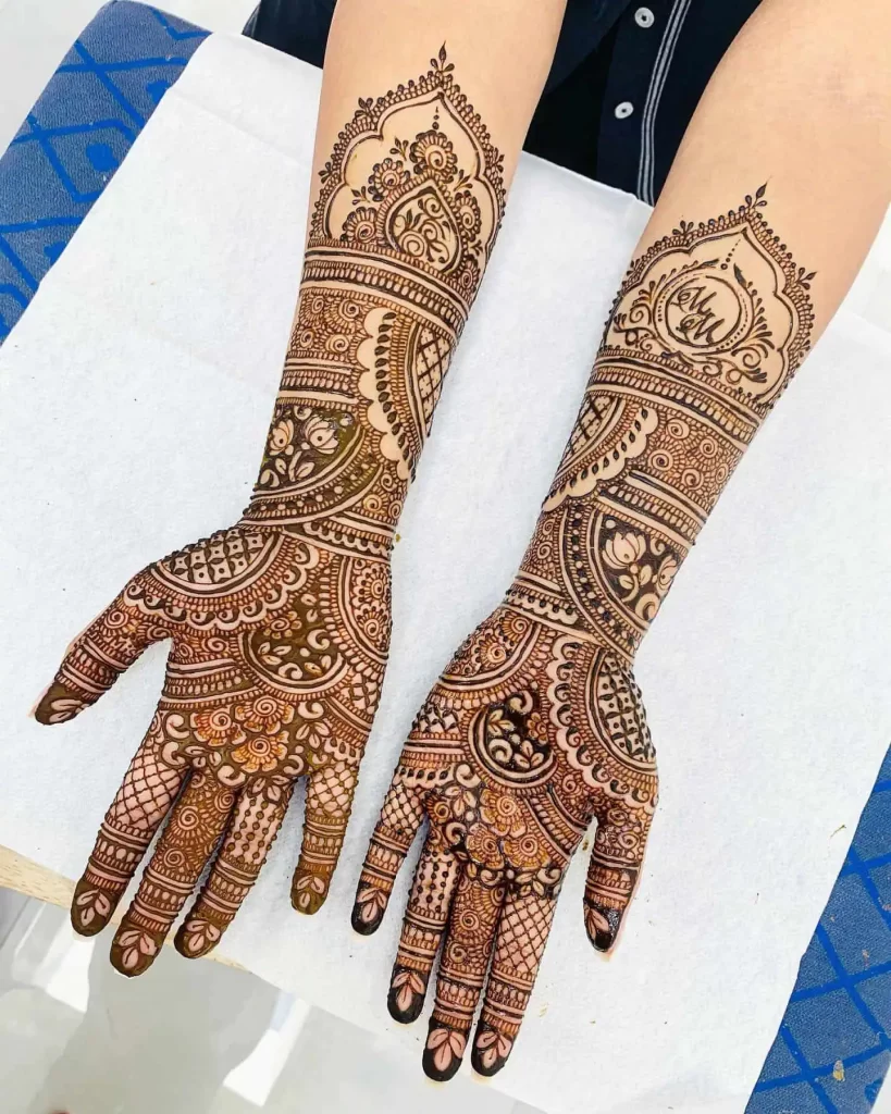 Easy Bridal Mehndi Design