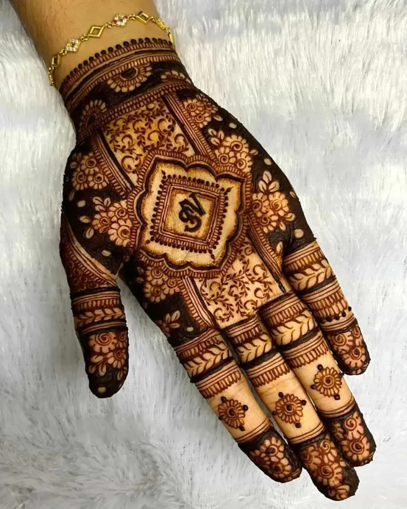 Easy Bridal Mehndi Design