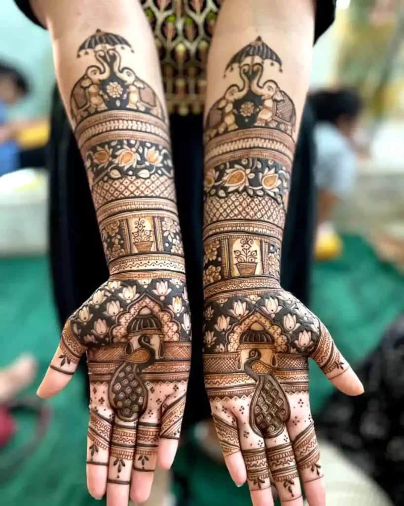 Peacock Mehndi Design