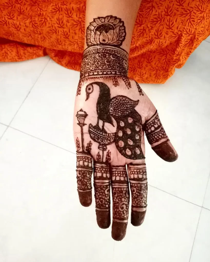 Peacock Mehndi Design