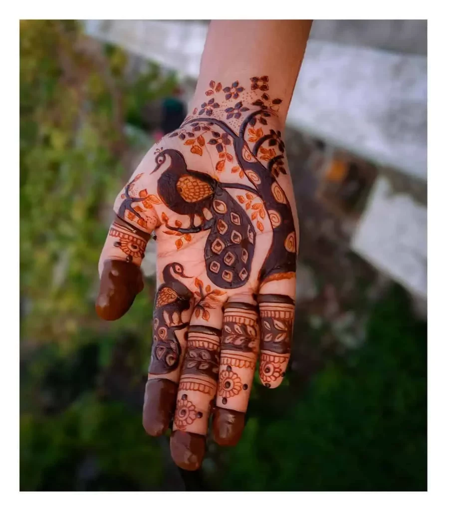 Peacock Mehndi Design