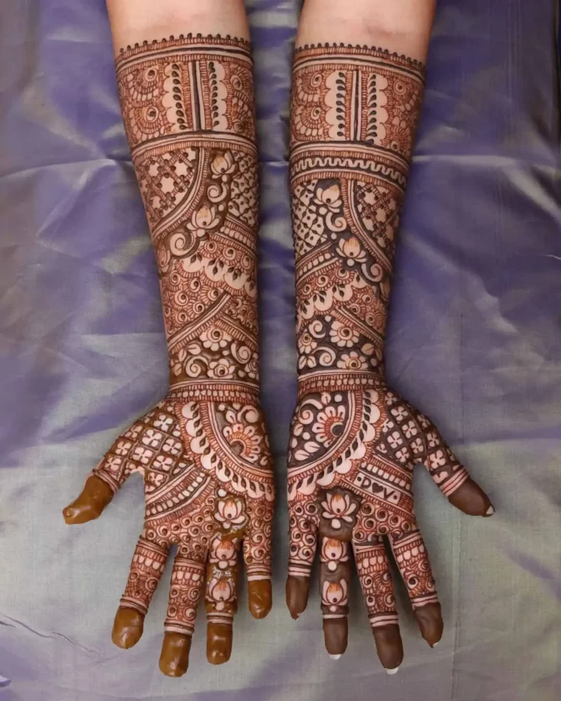 Full Hand Mehndi Design Easy and Beautiful 