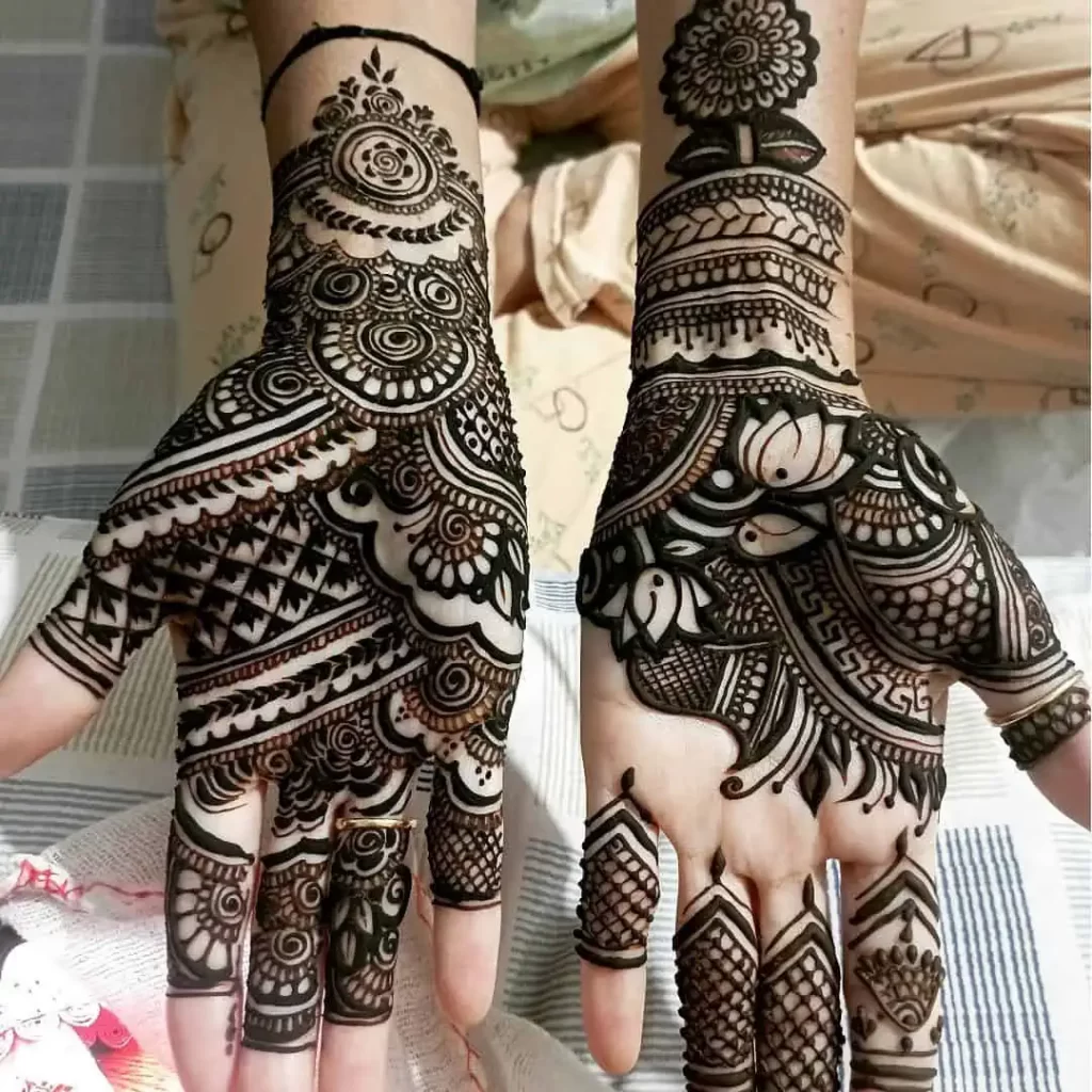 Full Hand Mehndi Design Easy and Beautiful 