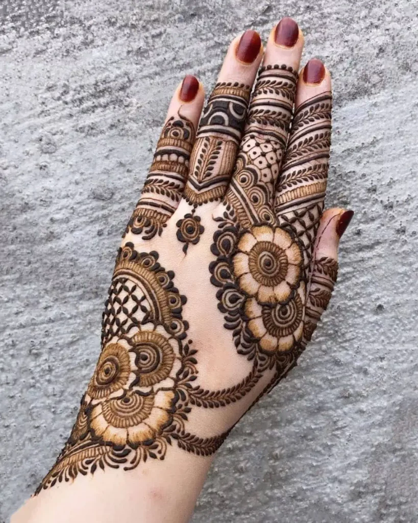 Simple Back Hand Mehndi Design