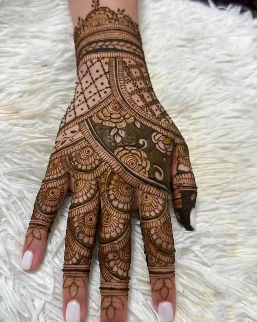 Simple Back Hand Mehndi Design