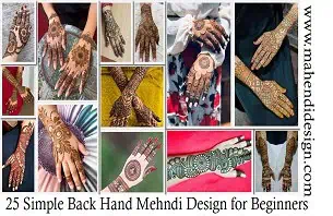 Simple Back Hand Mehndi Design