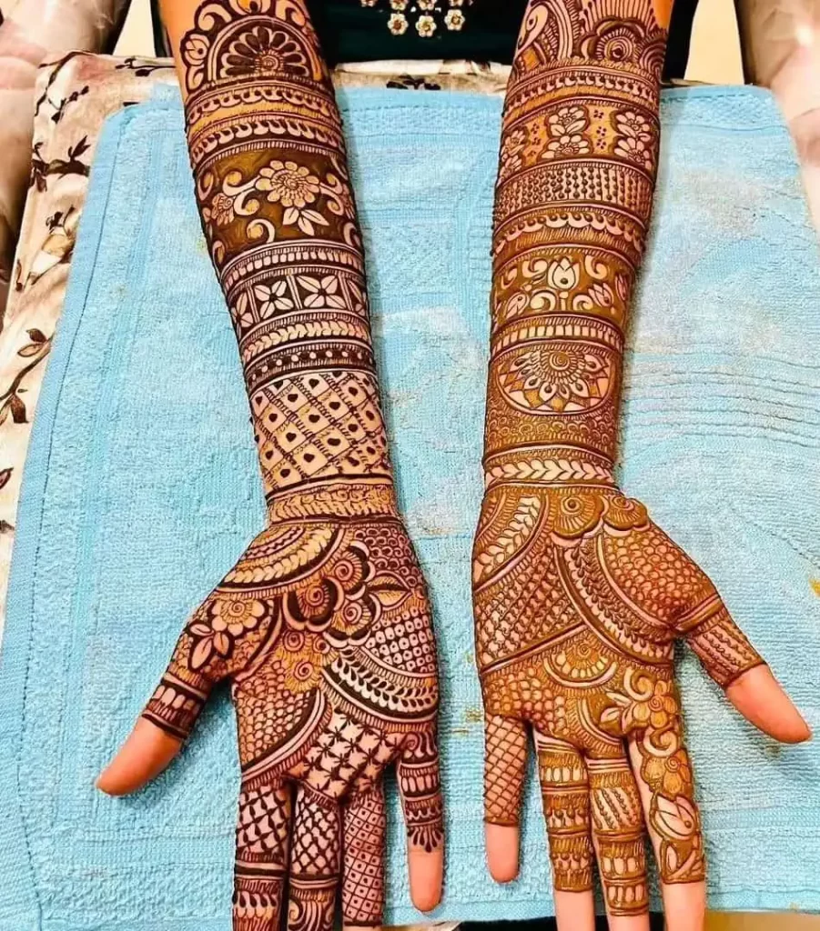 Full Hand Dulhan Mehndi Design