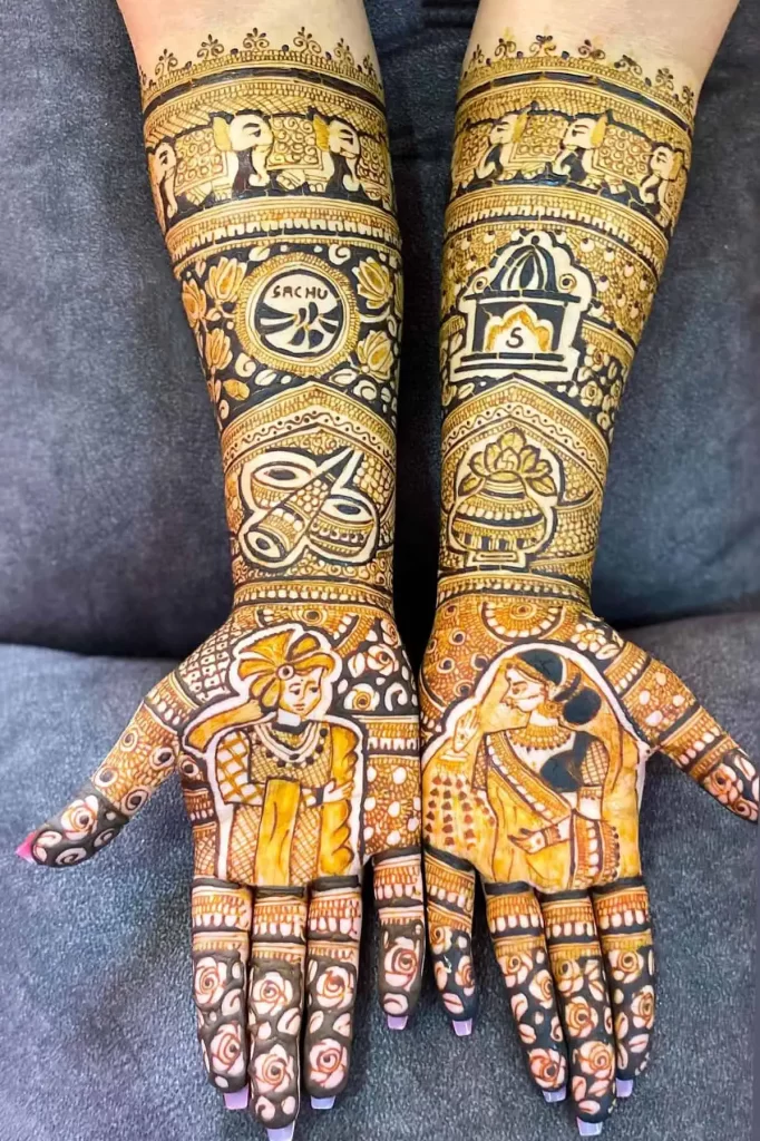 Full Hand Dulhan Mehndi Design