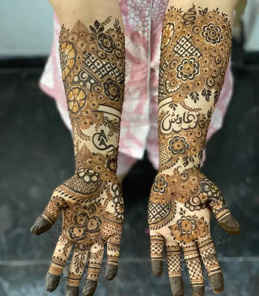 Full Hand Dulhan Mehndi Design