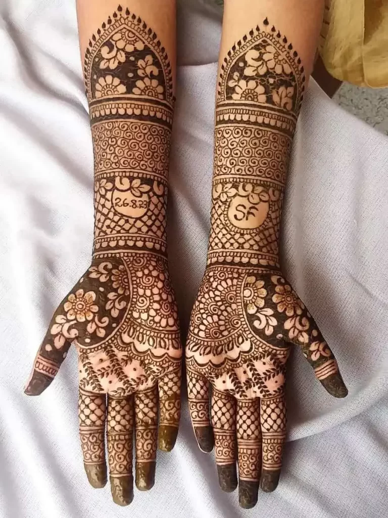 Full Hand Dulhan Mehndi Design