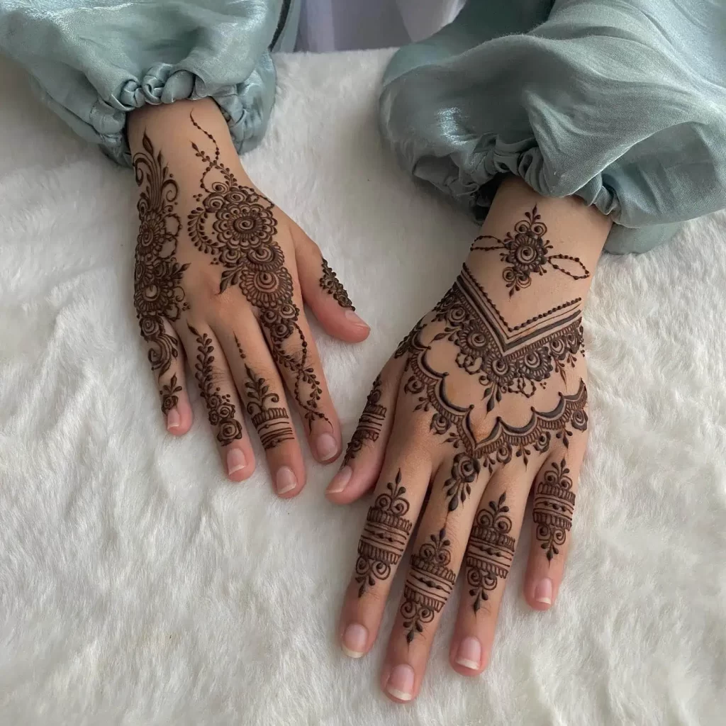 Finger Mehndi Design Easy and Beautiful 