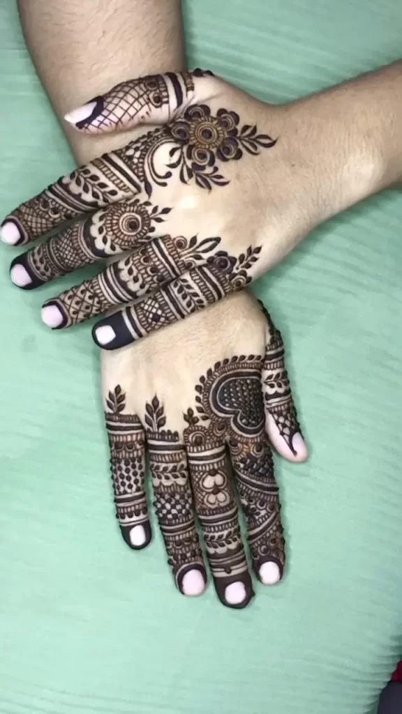 Finger Mehndi Design Easy and Beautiful 