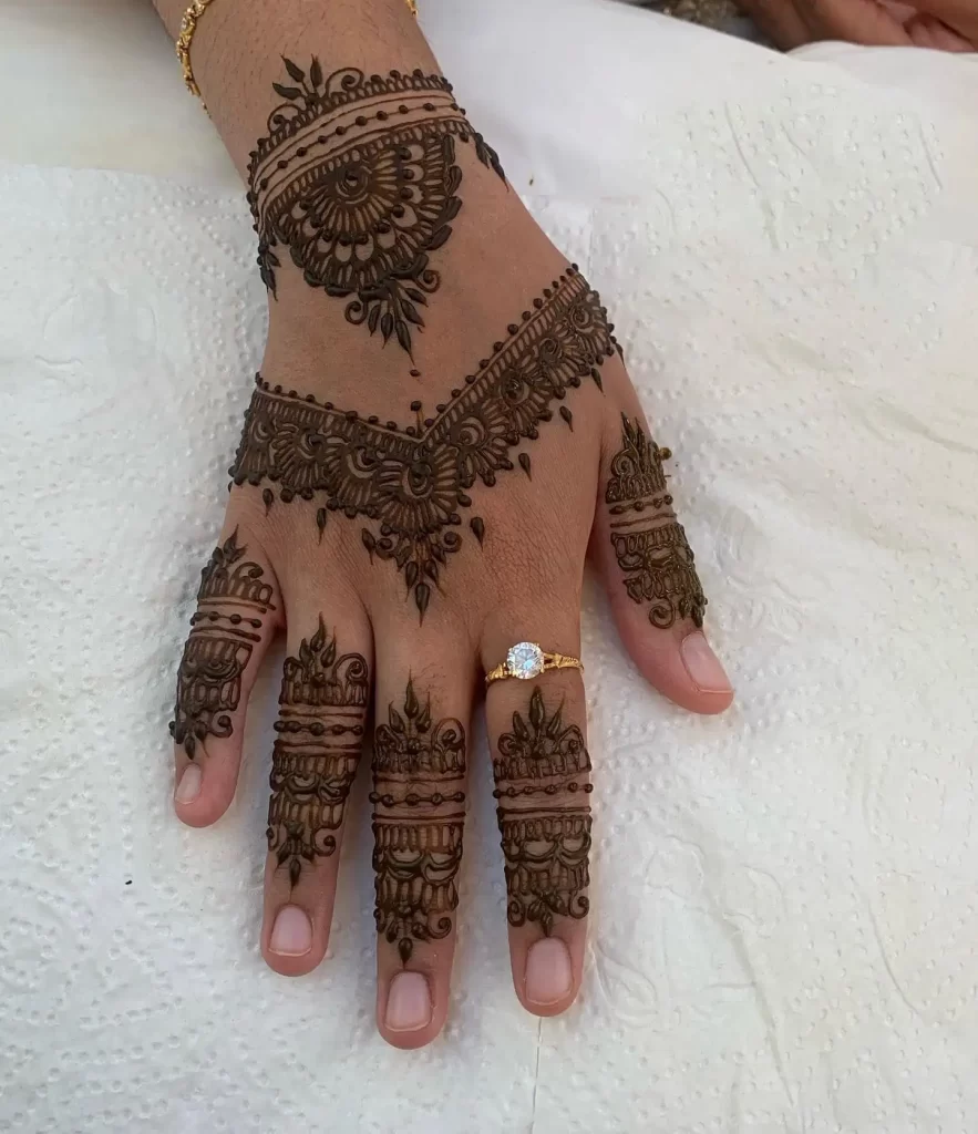 Finger Mehndi Design Easy and Beautiful 