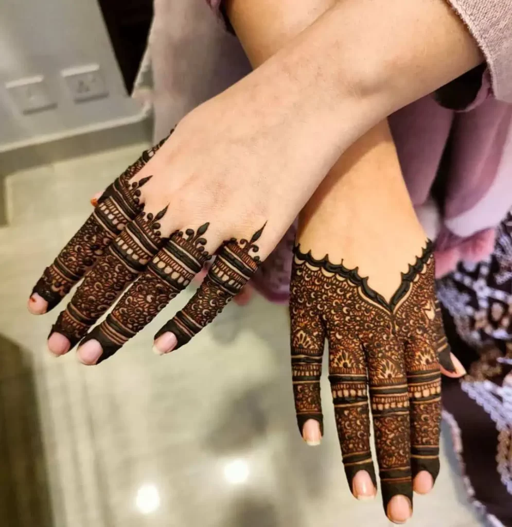 Finger Mehndi Design Easy and Beautiful 