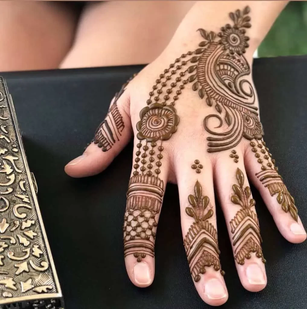 Finger Mehndi Design Easy and Beautiful 