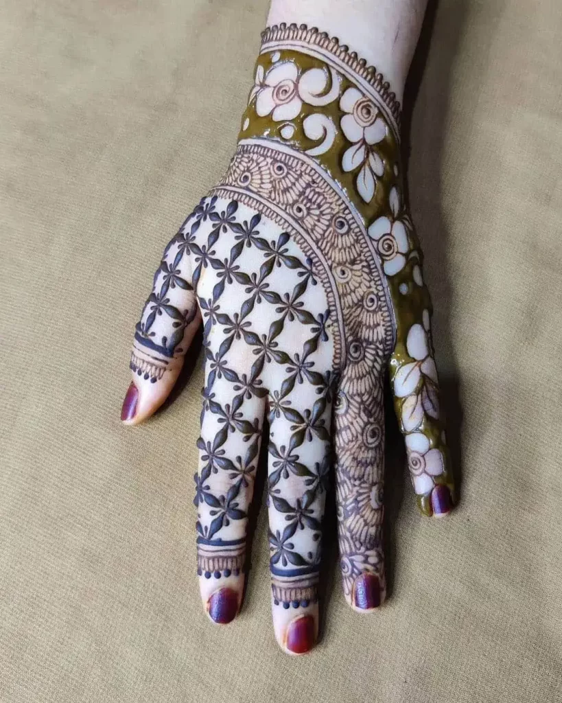 Bold and Thick Mehndi Design 