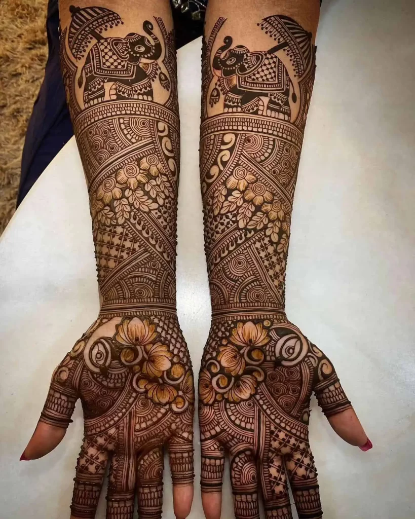 Arabic Bridal Mehndi Design