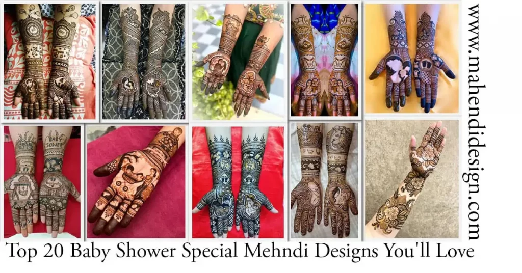 Baby Shower Special Mehndi Designs 