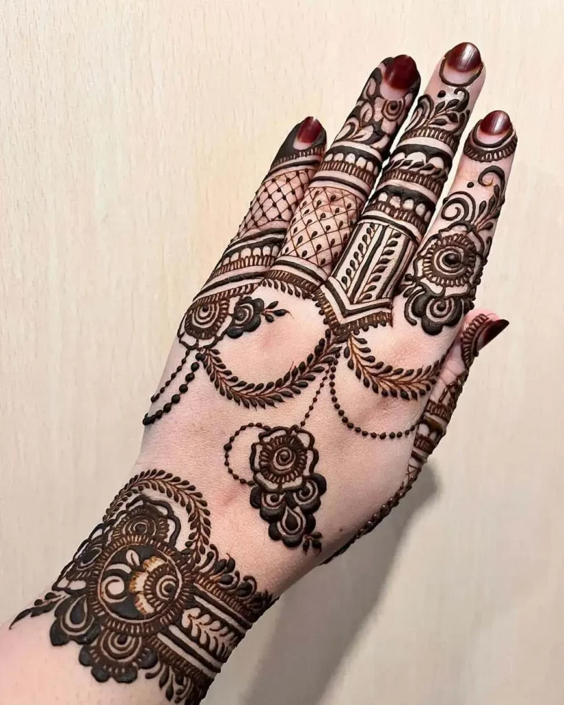 Fancy Finger Mehndi Design