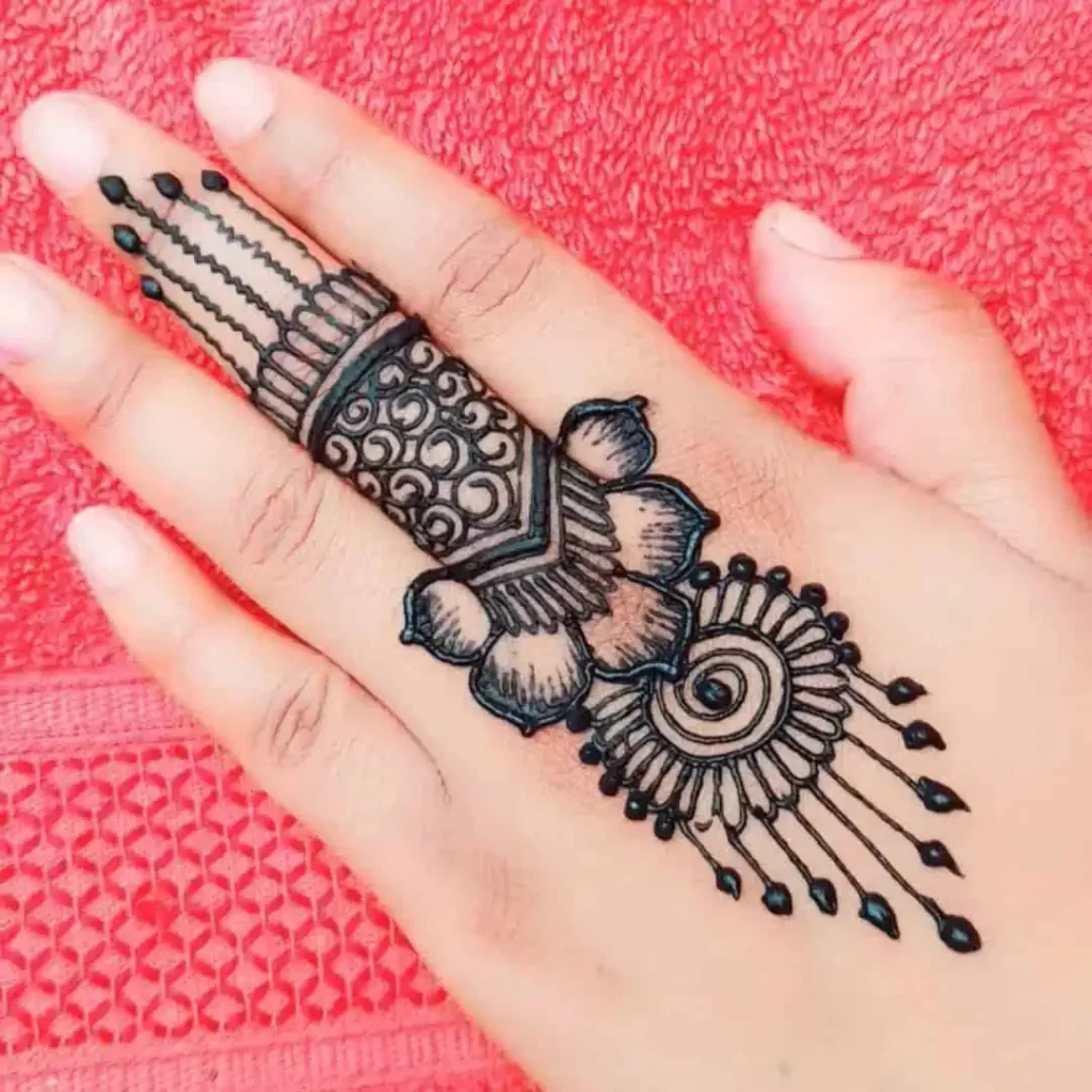 Fancy Finger Mehndi Design