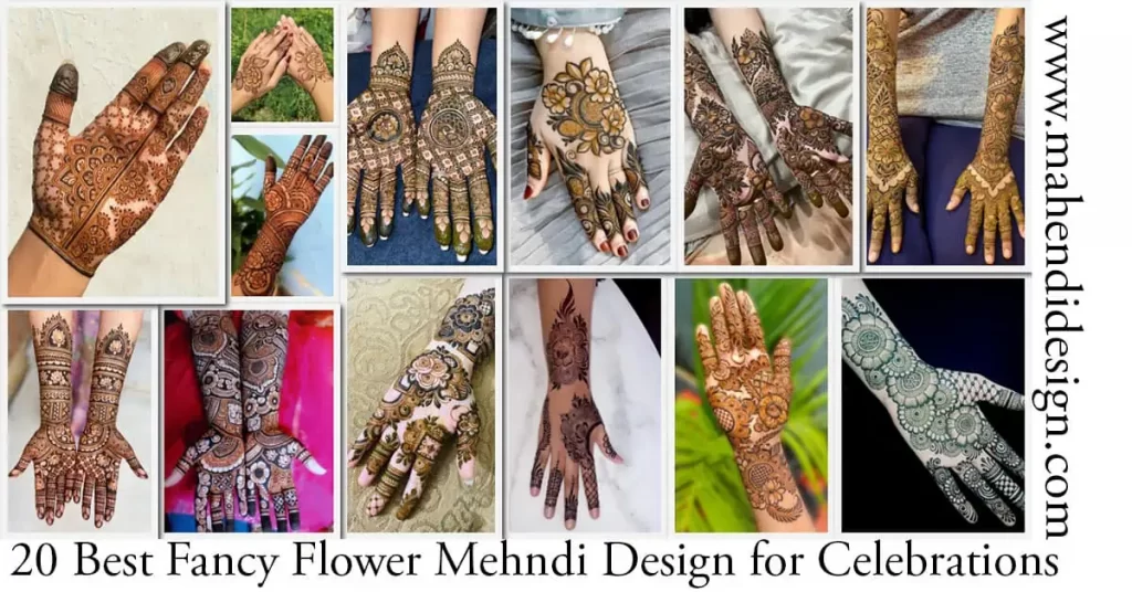 Fancy Flower Mehndi Design 