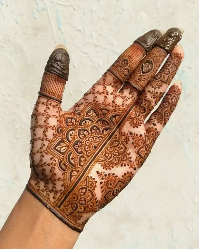 Fancy Flower Mehndi Design