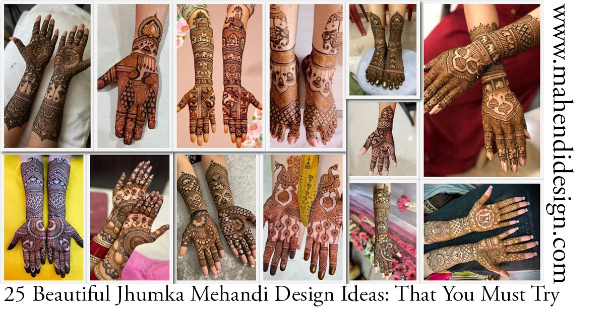 Jhumka Mehandi Design