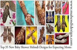 New Baby Shower Mehndi Designs