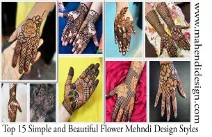 Simple and Beautiful Flower Mehndi Design