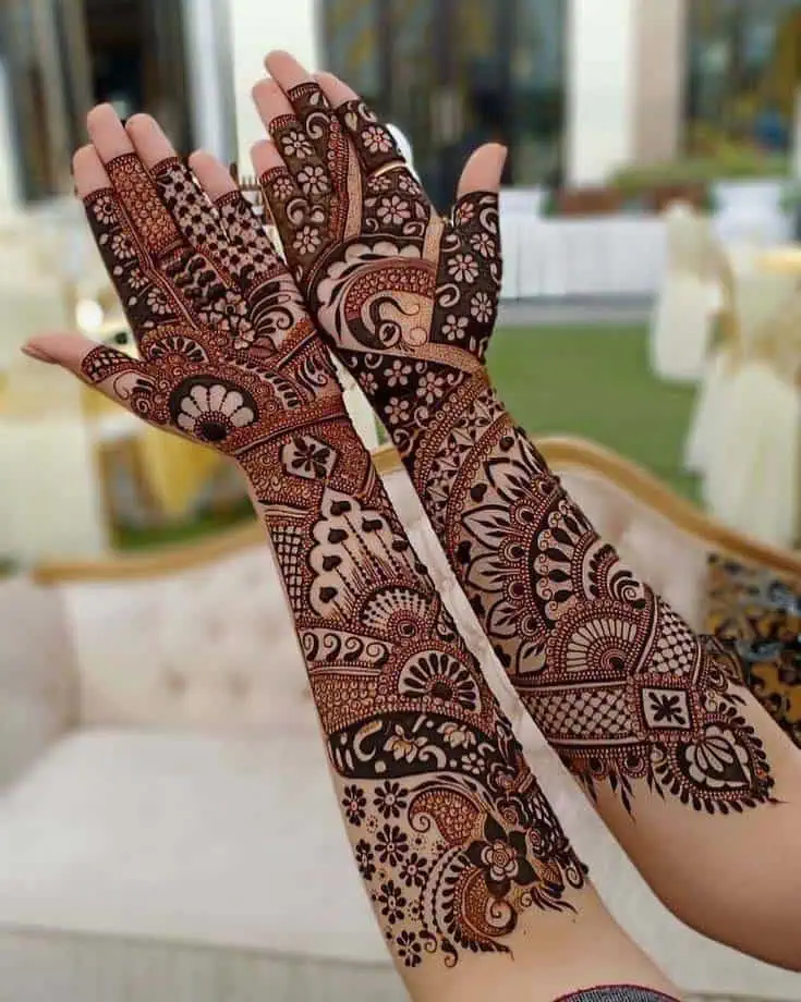 Beautiful Mehndi Designs for Full Hands