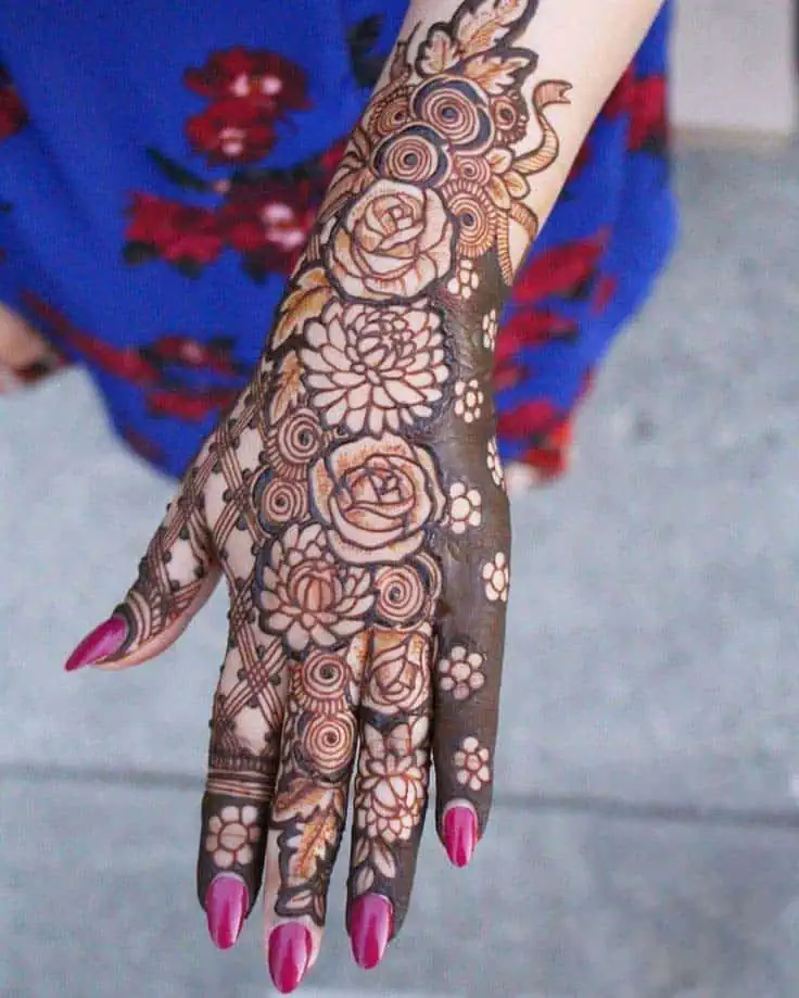 Beautiful Mehndi Designs for Full Hands