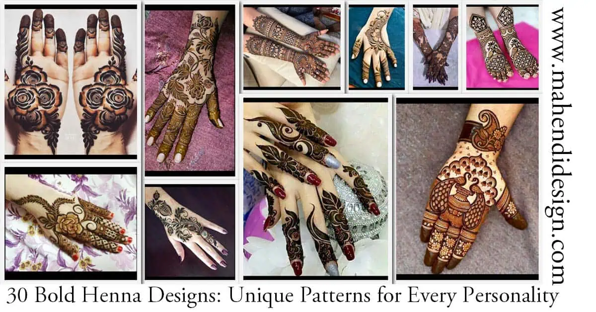 Bold Henna Designs 