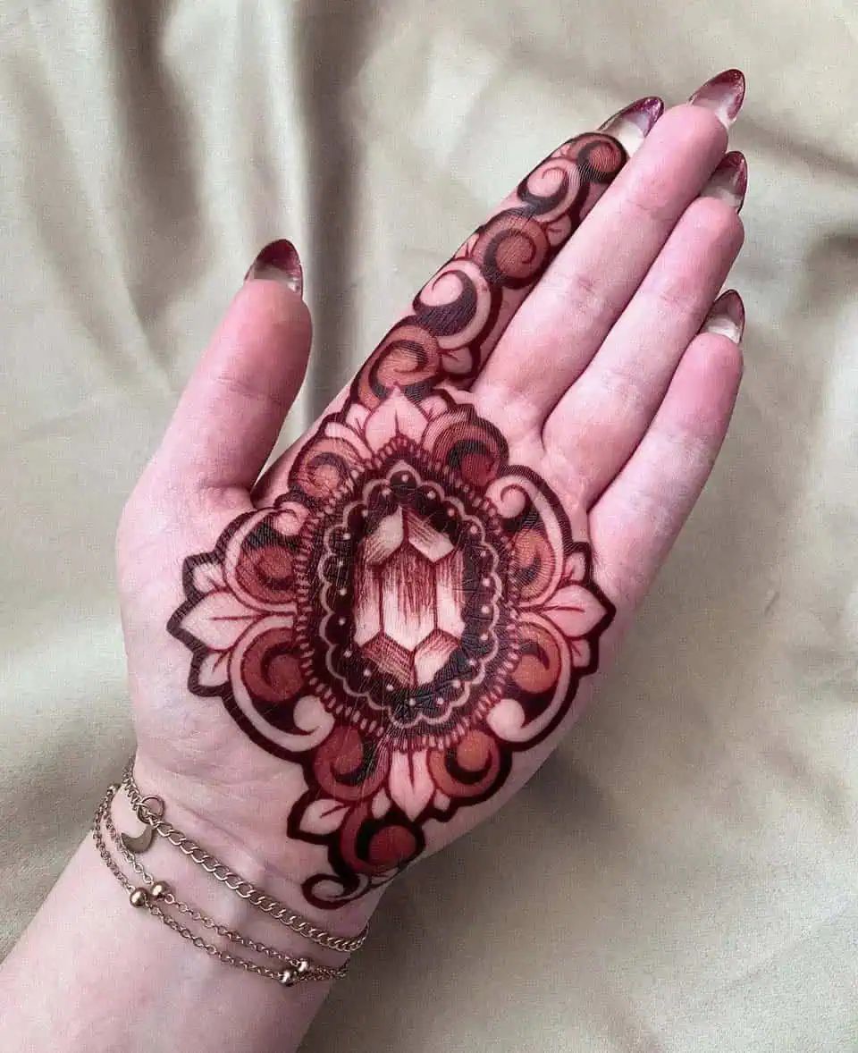 Arabic Mehndi Design for Hand