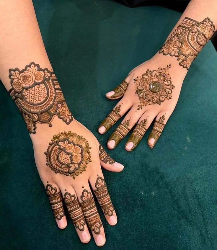 Arabic Mehndi Design for Hand