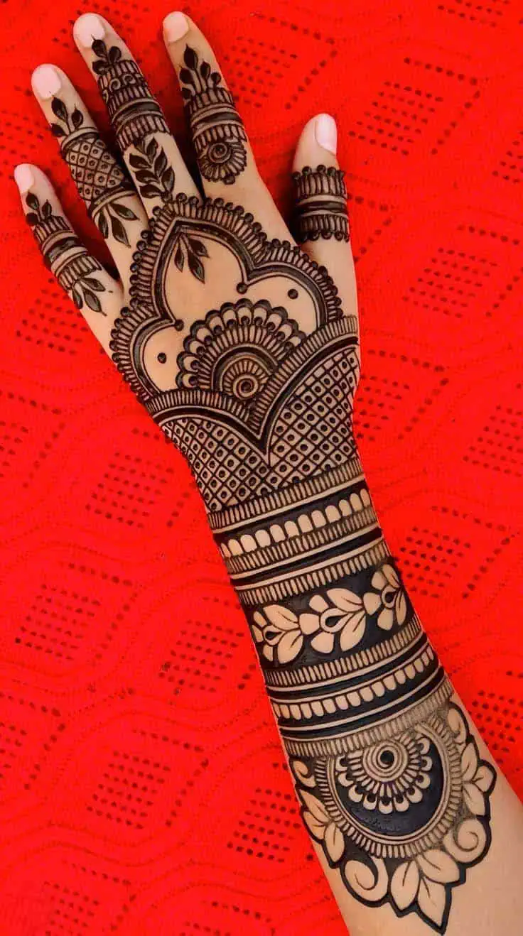 Arabic Mehndi Design for Hand