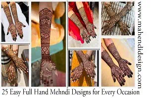 Easy Full Hand Mehndi Designs