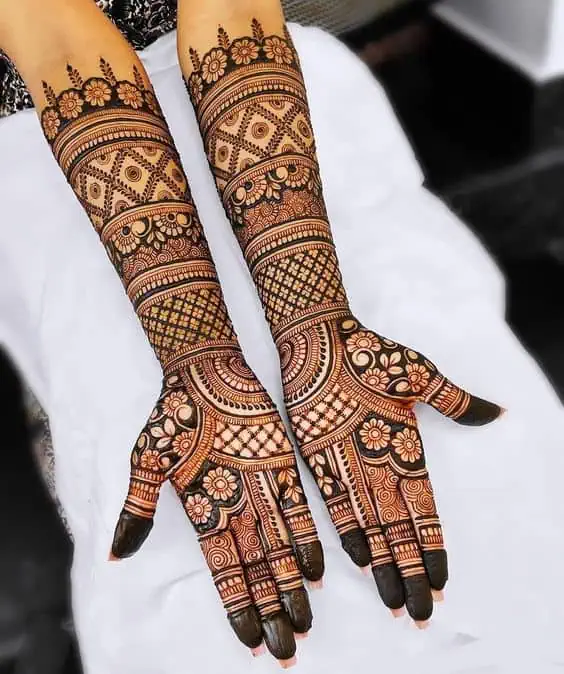 Easy Full Hand Mehndi Designs