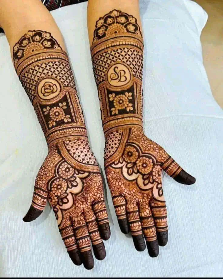 Easy Full Hand Mehndi Designs