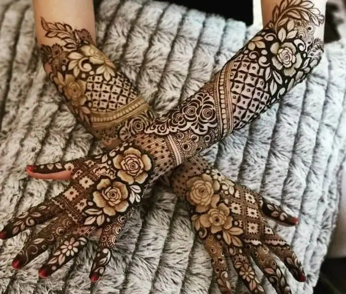 Easy Full Hand Mehndi Designs